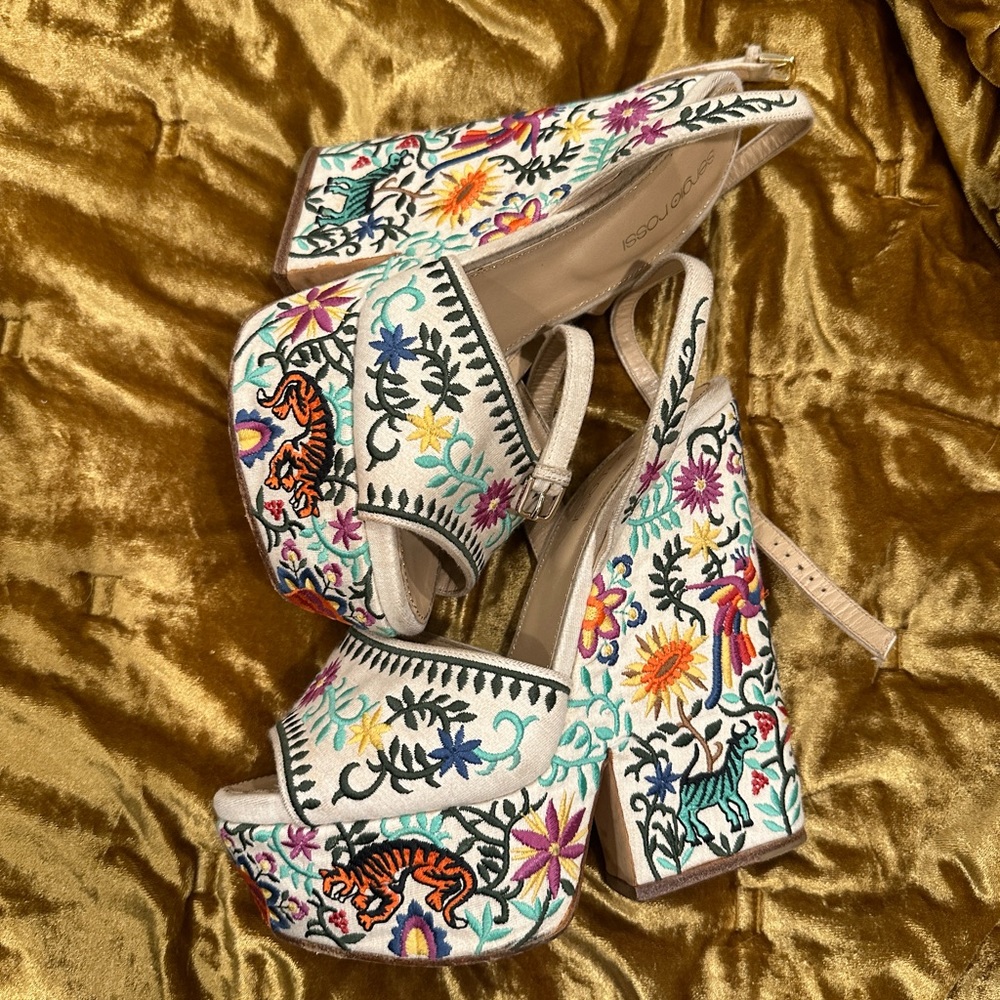 Sergio Rossi, jungle print sandal